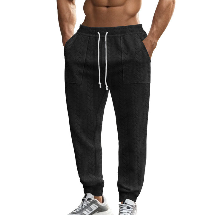 Herren Bequeme Trainingshose mit seitlichen Taschen und regulierbarem Kordelzug Drune