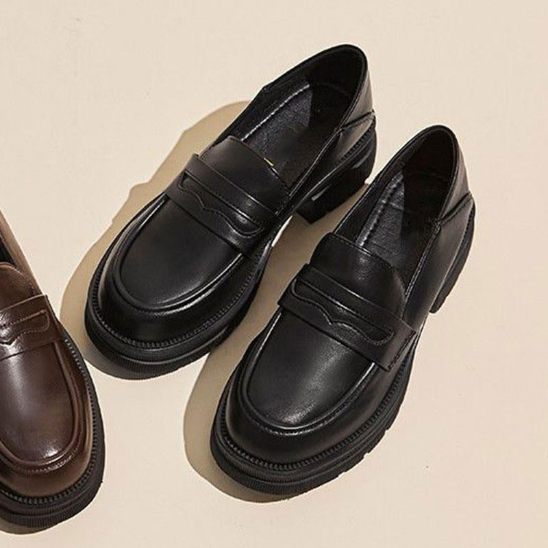 Damen Elegante und bequeme Loafer von hochwertigem Leder Drune