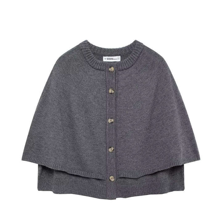 Damen Wolle Umhangjacke Drune