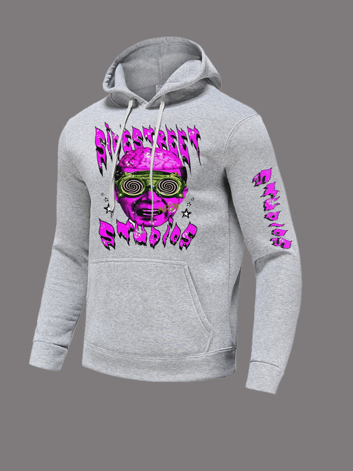 Damen sportlicher Kapuzenpullover mit künstlerischem Grafikdesign Drune