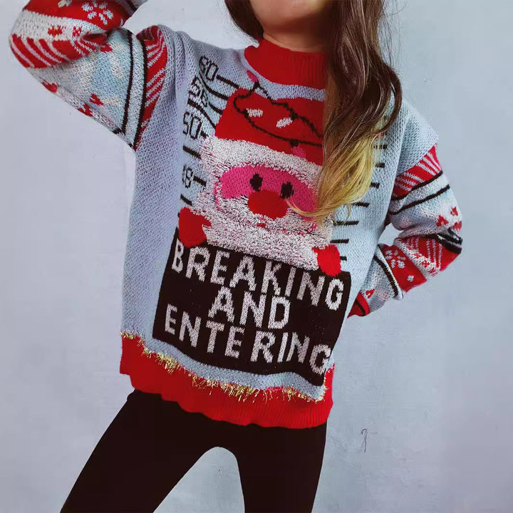 Damen Weihnachts-Pullover mit festlichem Motiv und hochwertigen Materialien Drune