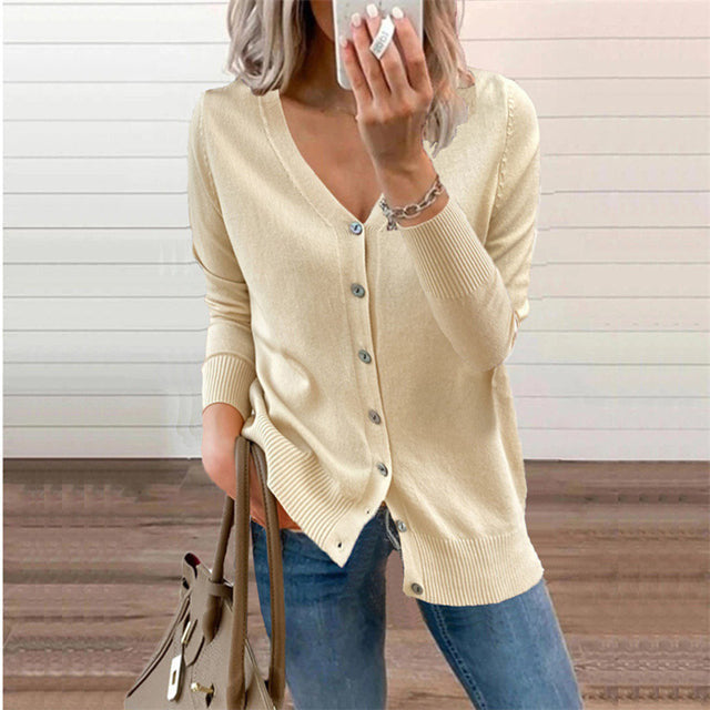 Drune | Cardigan mit Einfacher Verarbeitung Schlanke Silhouette Zeitlos und Elegant