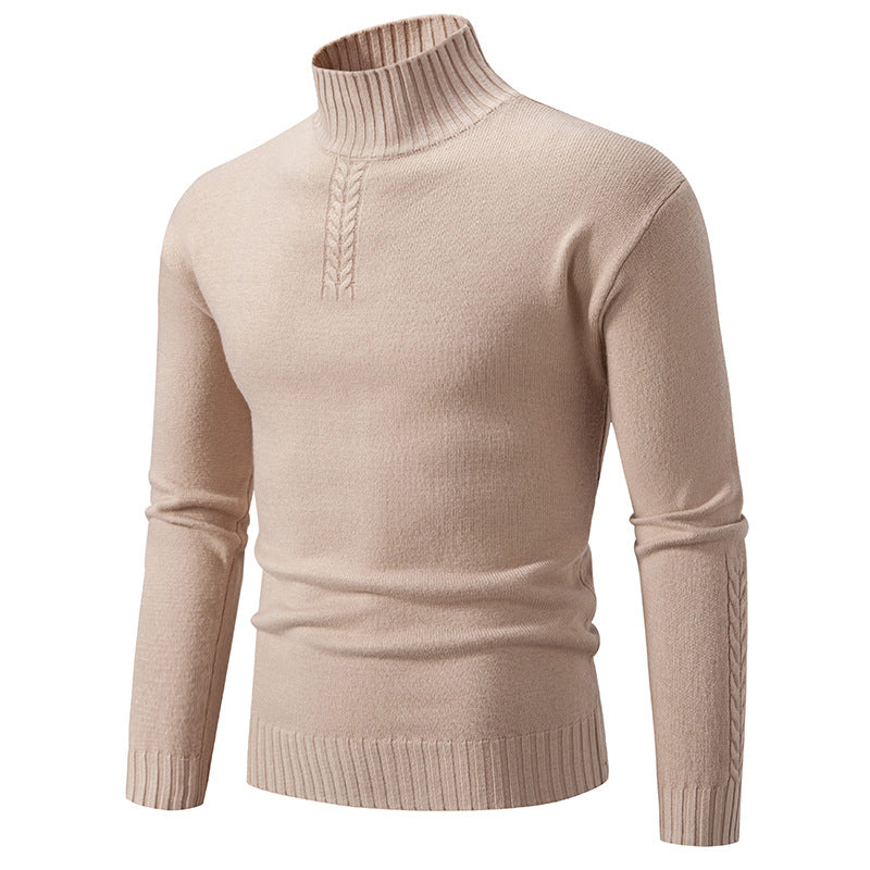 Herren Rollkragenpullover aus grobem Strick Drune