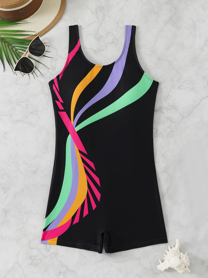 Damen Sportlicher Schwimmanzug Drune