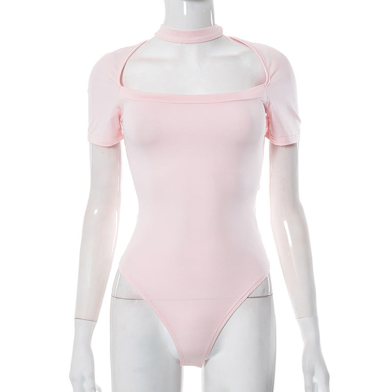 Damen athletischer Body mit schulterfreiem Design Drune