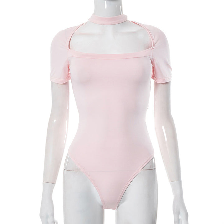 Damen athletischer Body mit schulterfreiem Design Drune