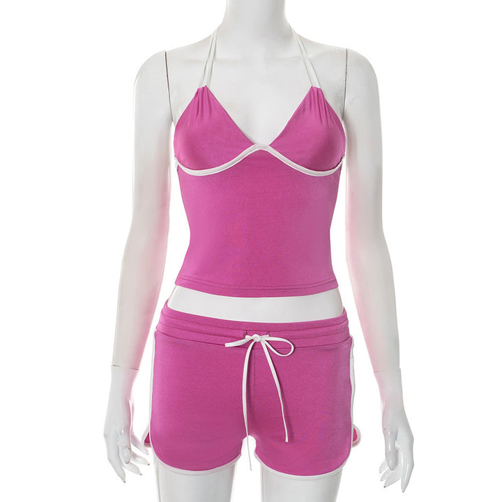 Damen Sportliches Bikini-Set mit gefüttertem und trägerlosen Top Drune