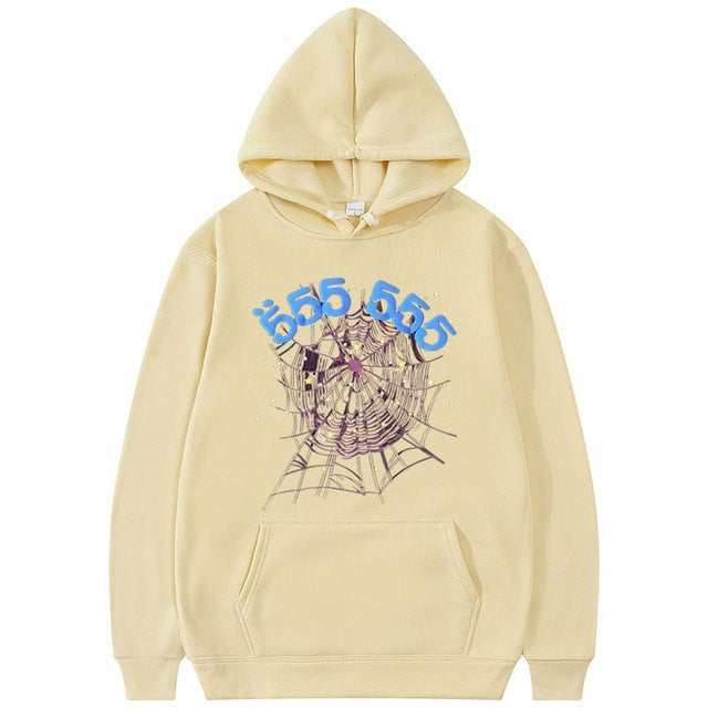 Damen Hoodie mit kreativem Spinnennetz-Motiv Drune