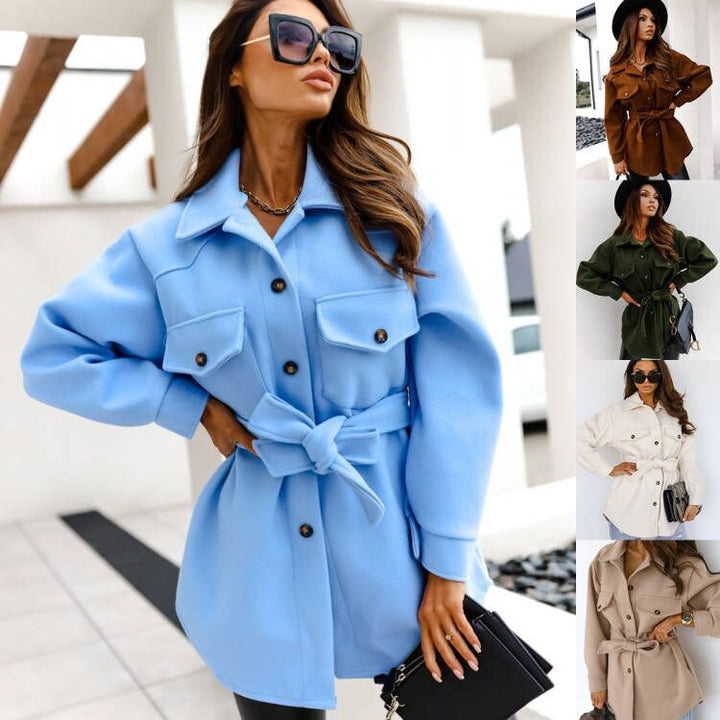 Damen elegante Utility-Jacke mit taillierten Schnitt und praktischen Taschen Drune