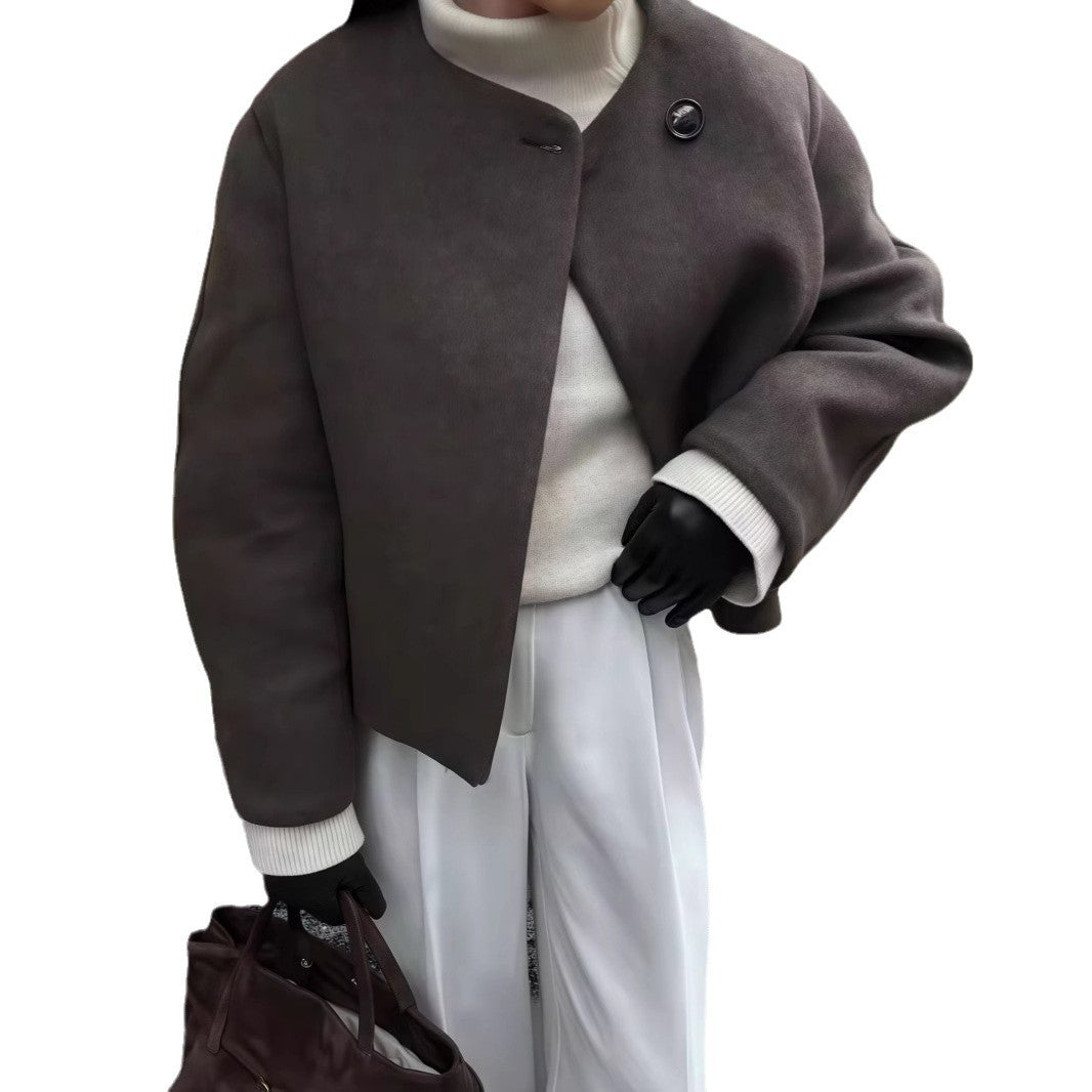 Damen Schulterjacke mit voluminösen Ärmeln und schickem Schnitt Drune