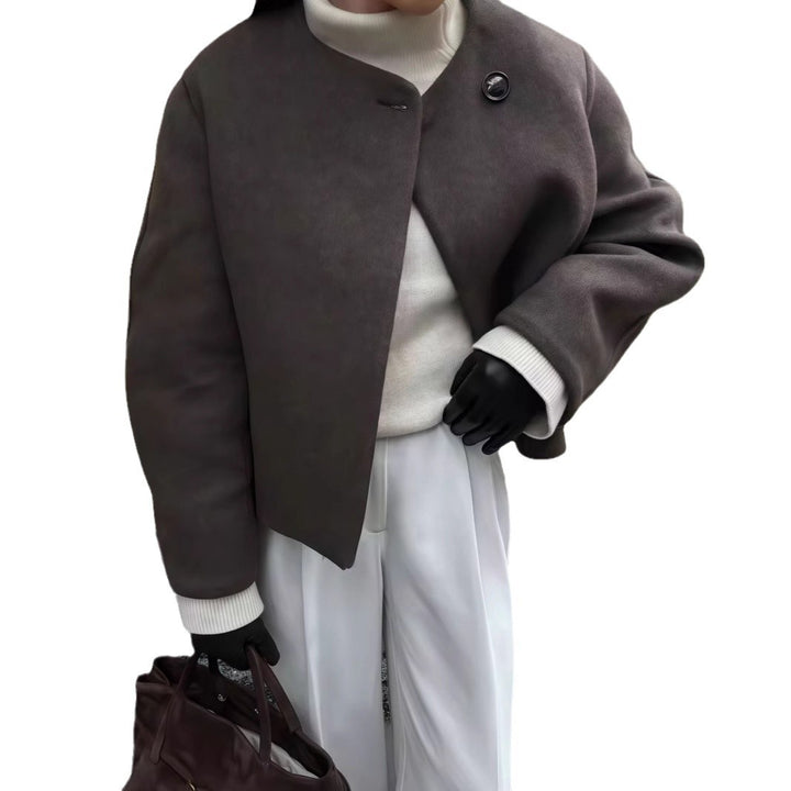 Damen Schulterjacke mit voluminösen Ärmeln und schickem Schnitt Drune