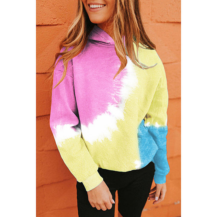 Damen Kapuzenpullover mit kunstvollem Farbverlauf und lässigem Schnitt Drune
