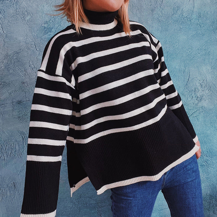 Drune | Gestreifter Strickpullover für Herbst & Winter