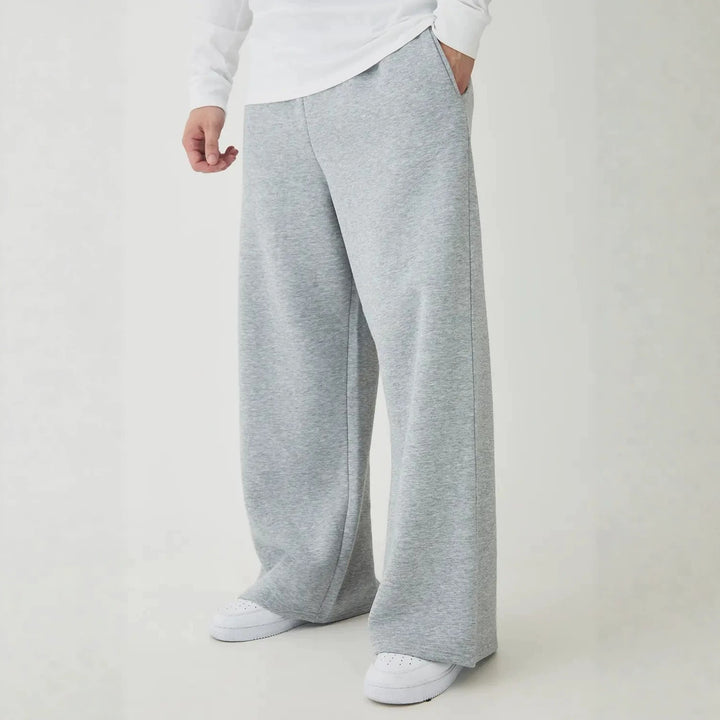Unisex nan gefütterte Sweatpants mit elastischem Komfortbund, geradem Bein und seitlichen Eingrifftaschen Drune
