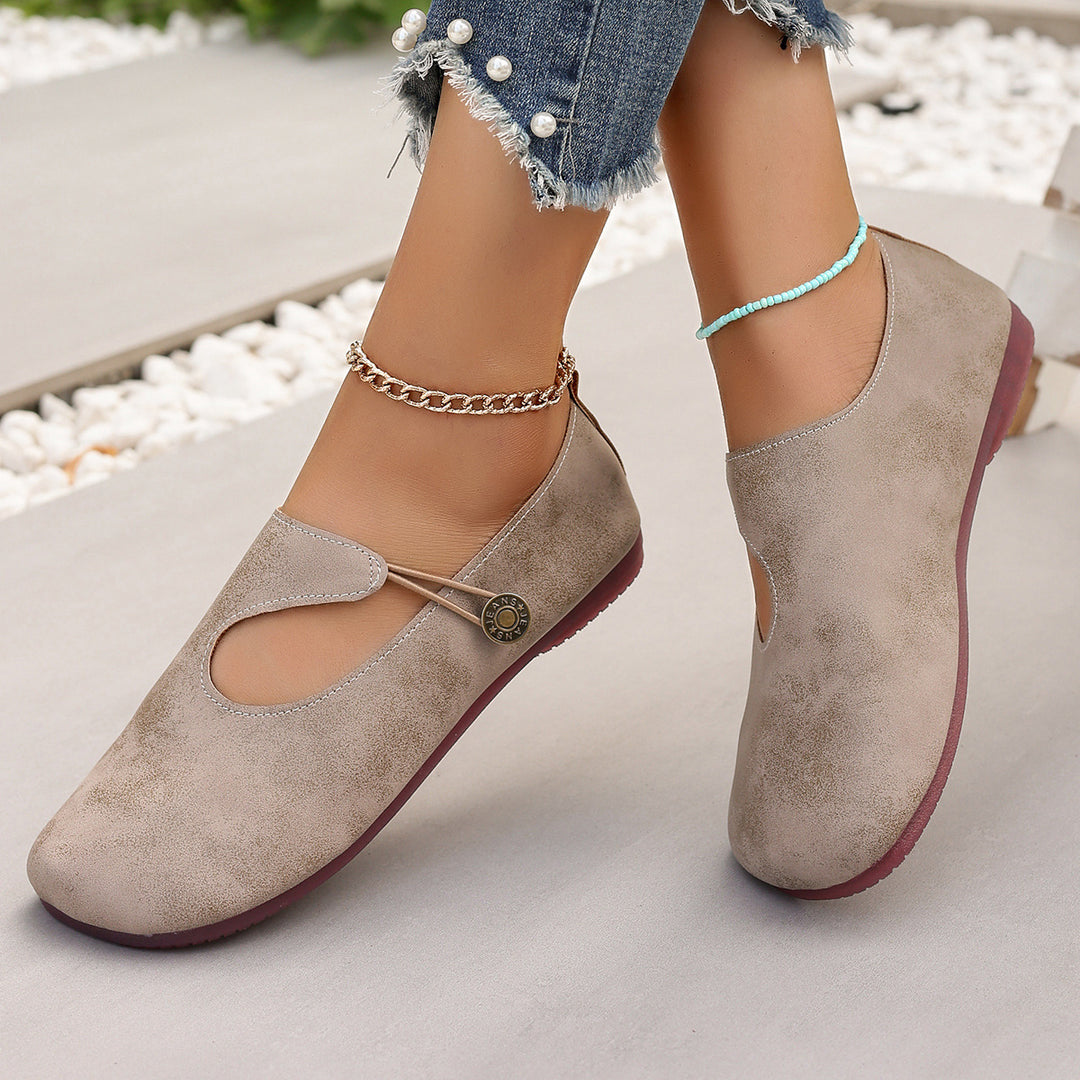 Damen elegante Mary Jane Ballettschuhe Drune