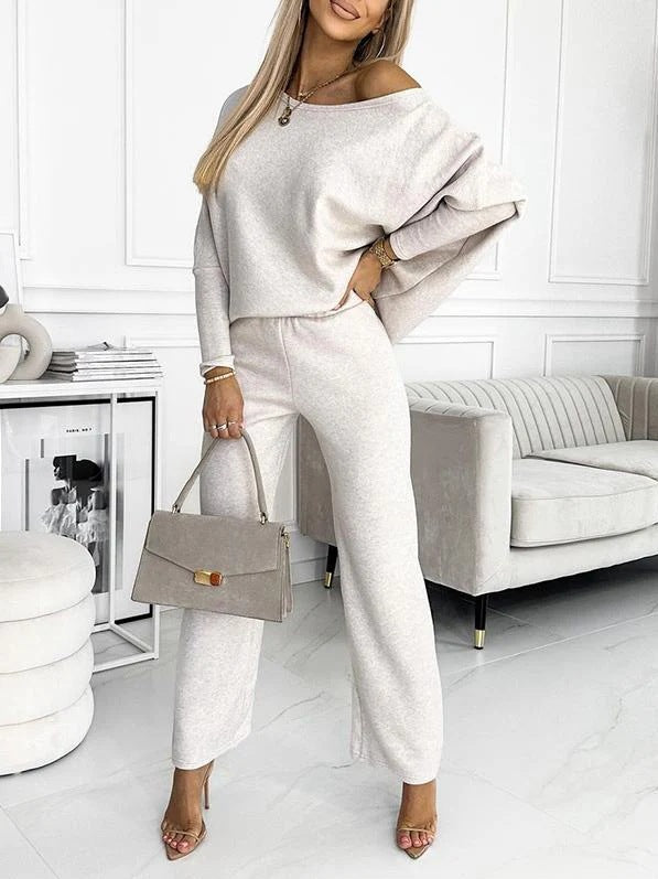 Damen Elegantes und lässiges Loungewear-Set mit weiter Passform Drune