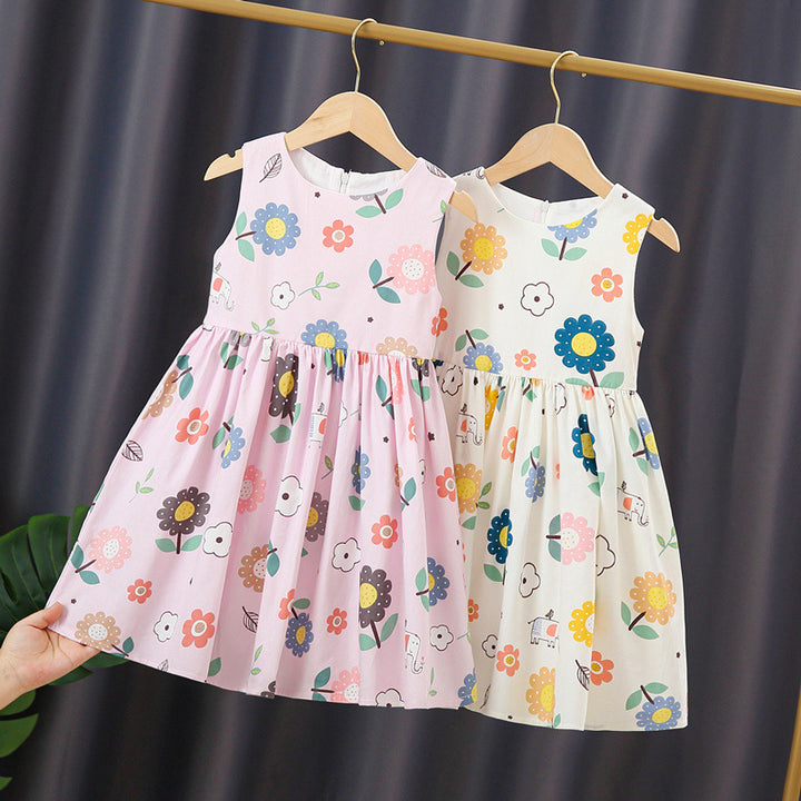 Mädchen Sommerkleid mit buntem Blumendruck Drune