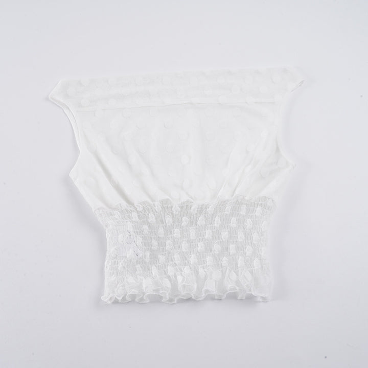 Damen asymmetrisches Oberteil mit raffiniertem Volant und schickem Rüschensaum Drune