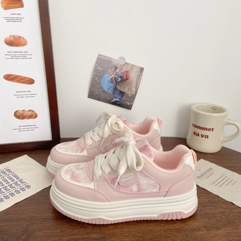 Damen Trendige Plateau-Sneaker mit komfortabler Dämpfung und modischer Silhouette Drune