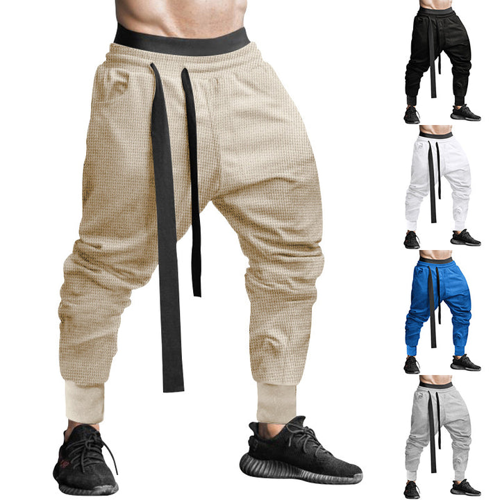 Herren Sportliche Relaxed Fit Jogginghose mit verstellbarem Bund Drune