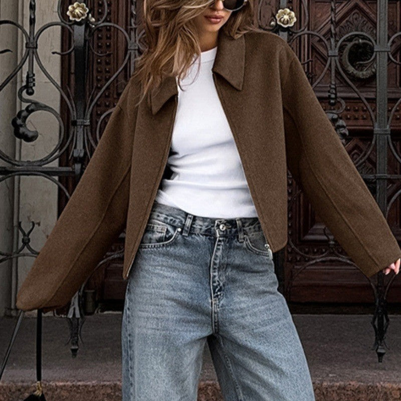 Damen Kurzzeitige Modische Jacke Drune