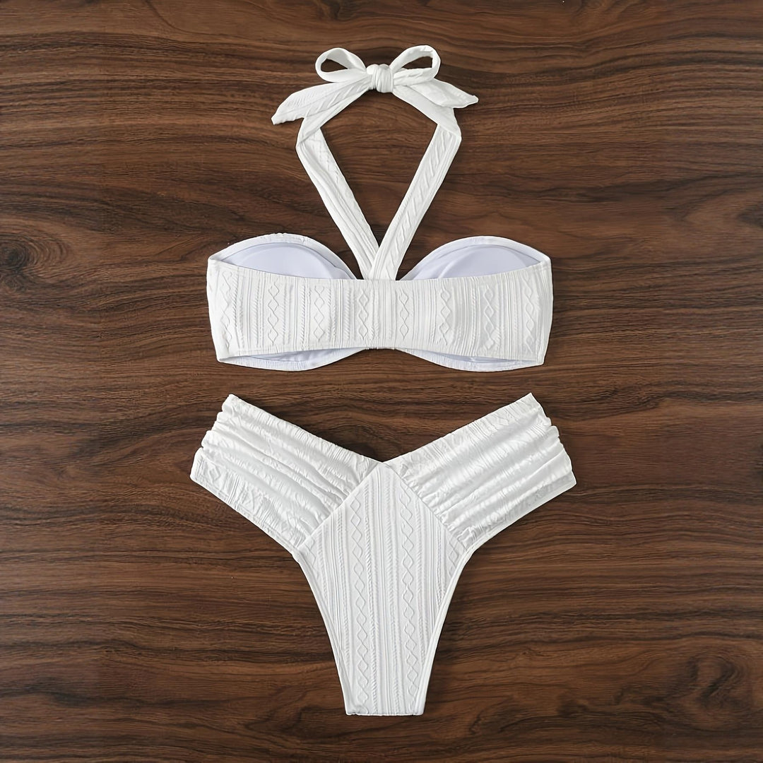 Damen Bandeau-Bikini mit innovativem Wickel-Design und figurschmeichelndem Schnitt Drune