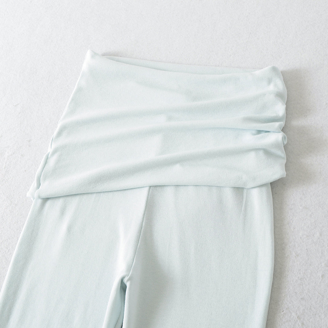 Damen weite Flared-Loungehose mit komfortablem Wickelbund Drune