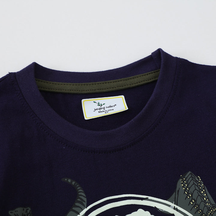 Jungen T-Shirt mit leuchtendem Dinosaurier-Motiv Drune