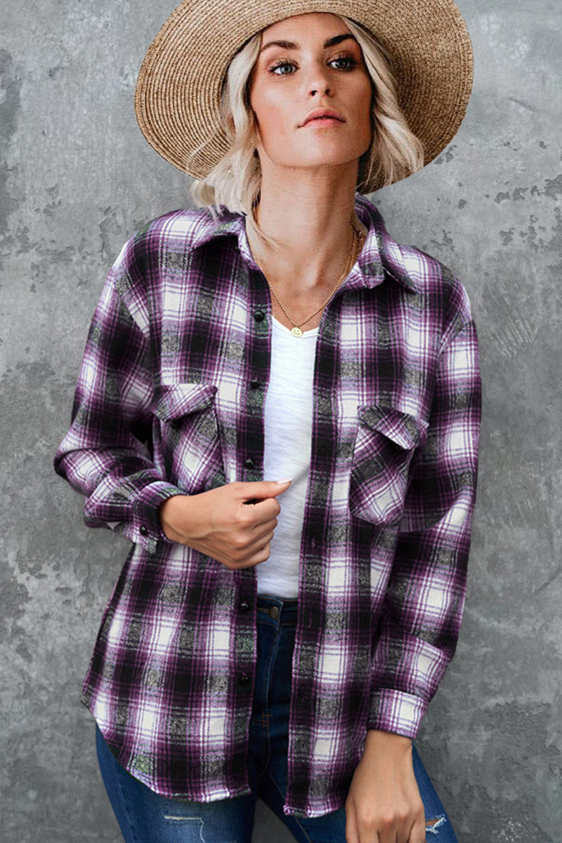 Damen Flanellhemd Drune