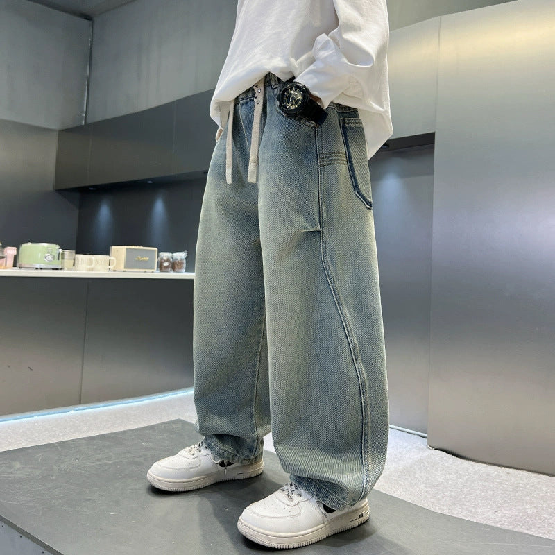 Damen Baggy-Jeans mit einzigartigen Grafiken Drune