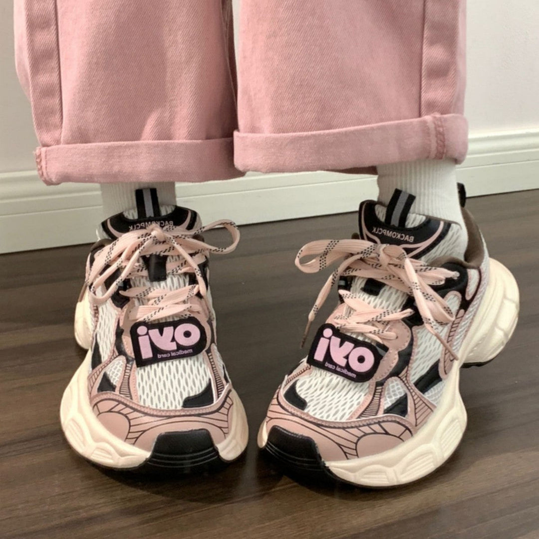 Damen Atmungsaktive Lauf Sneakers mit gepolsterter Sohle und trendigem Design Drune