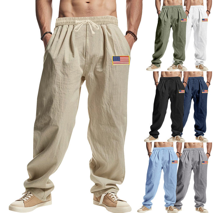 Herren lässige Cargo-Hose mit verstellbarem Bund und praktischen Seitentaschen Drune