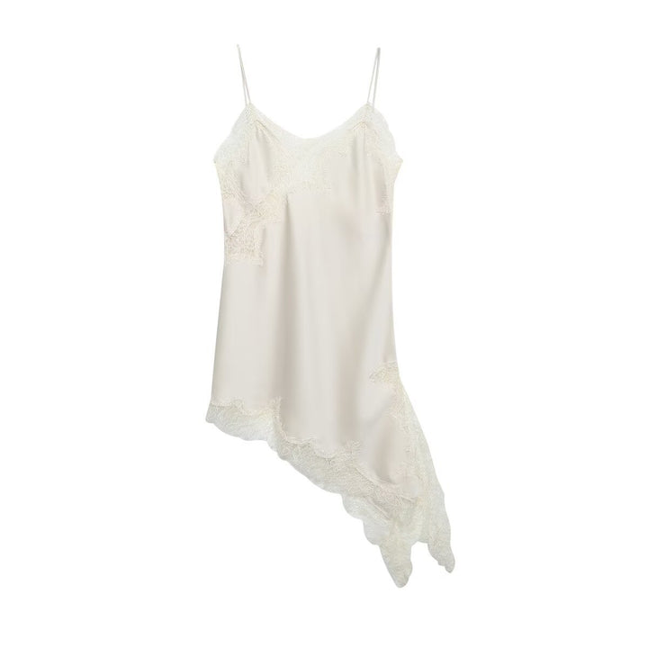 Damen asymmetrisches Spaghetti-Top Drune