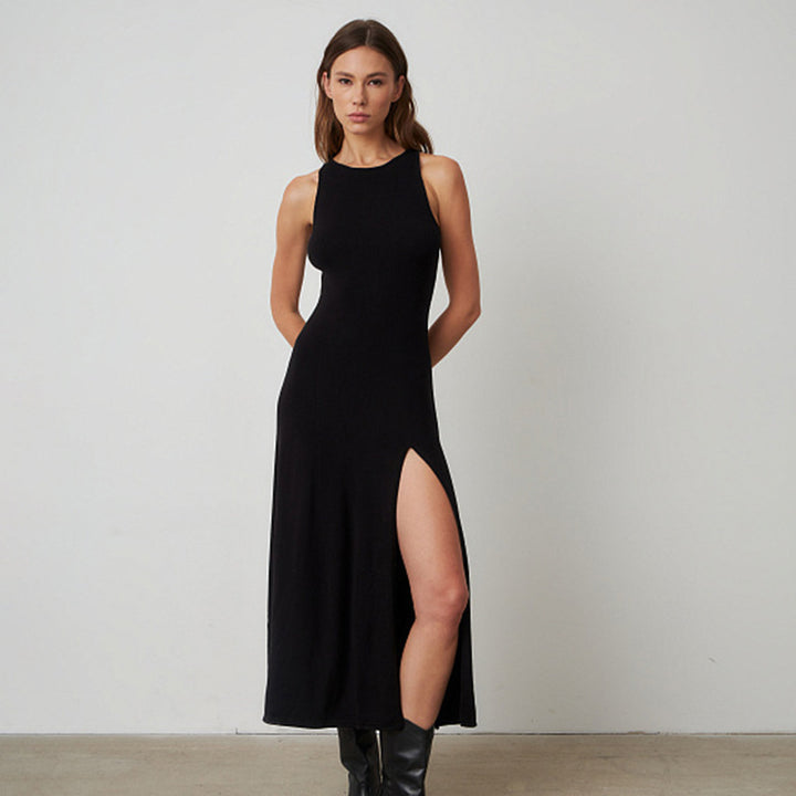 Damen Maxikleid mit seitlichem Schlitz Drune