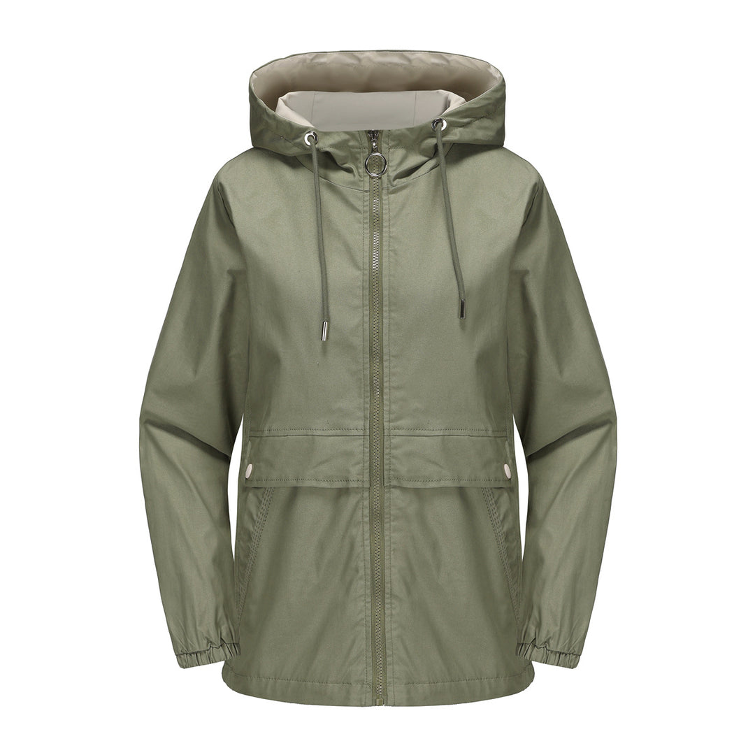 Damen modische Freizeitjacke mit verstellbarem Bund Drune