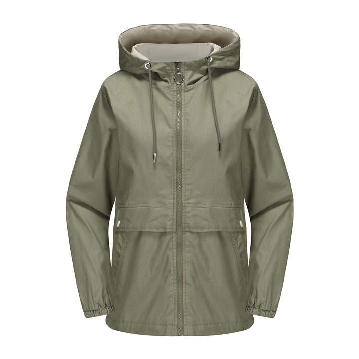 Damen modische Freizeitjacke mit verstellbarem Bund Drune