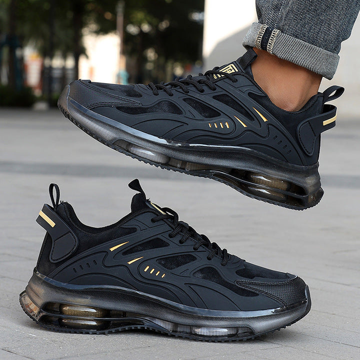 Herren nan futuristischer leistungsorientierter Lifestyle-Sneaker mit durchgehender Luftkammersohle und thermogeformten Kunststoffapplikationen Drune