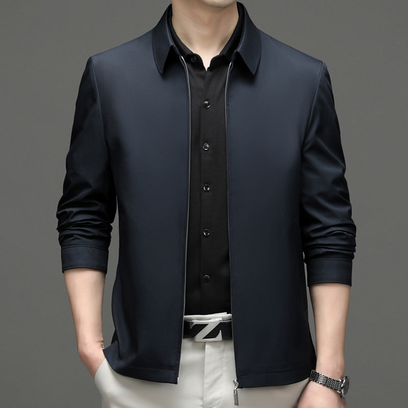 Herren Übergangsjacke mit elegantem Stehkragen und flexiblem Reißverschluss Drune