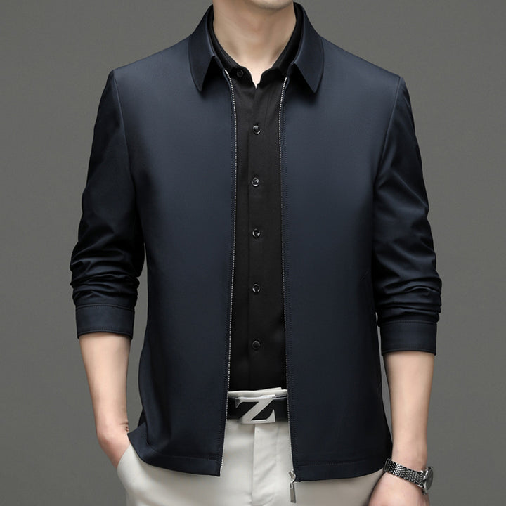 Herren Übergangsjacke mit elegantem Stehkragen und flexiblem Reißverschluss Drune
