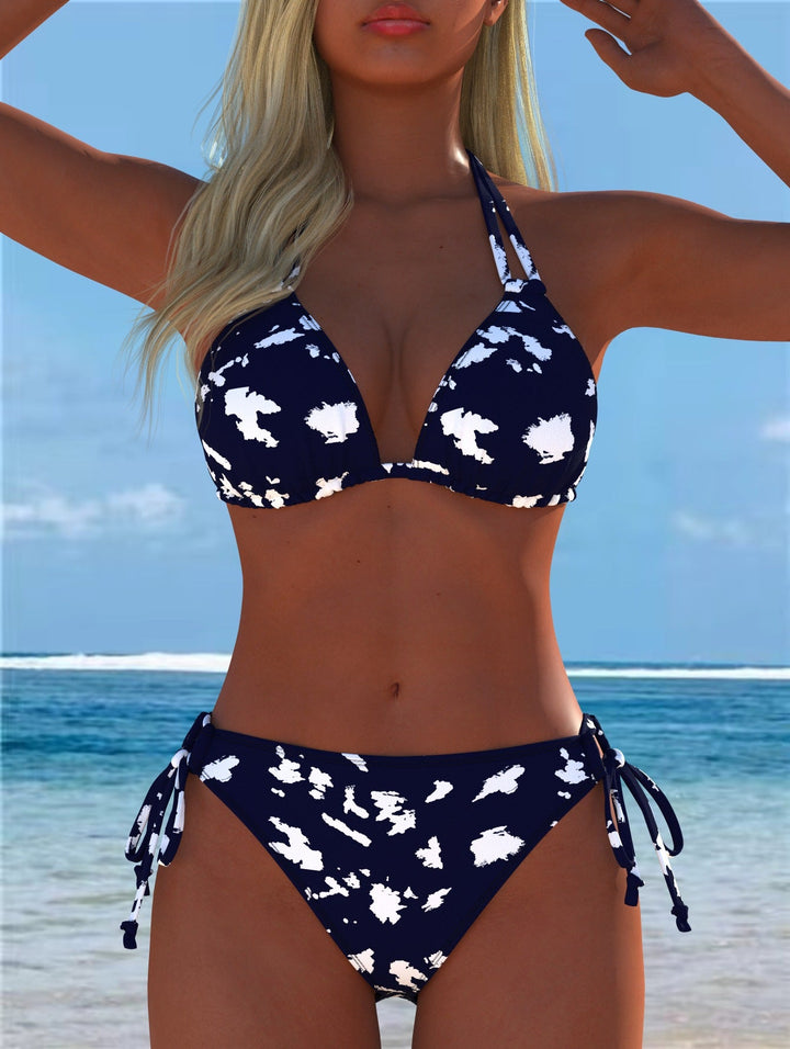 Damen Bikini-Set mit verspieltem Schnitt und trendigem Mustermix Drune