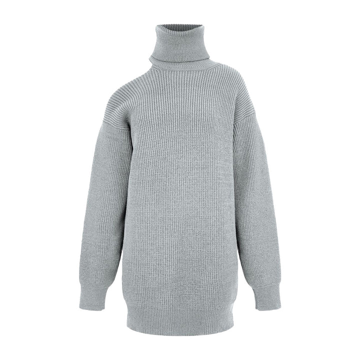 Damen Lockere Rollkragenpullover aus weichem Strickmaterial Drune