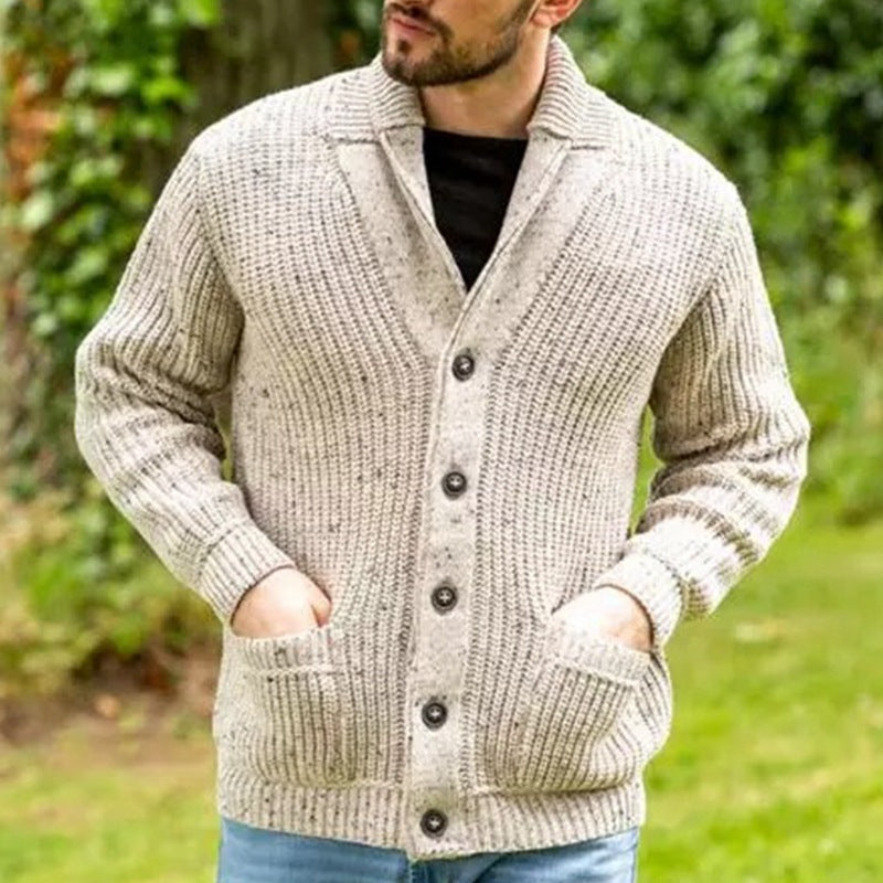 Herren Strickjacke mit modernem Schnitt und praktischen Taschen Drune