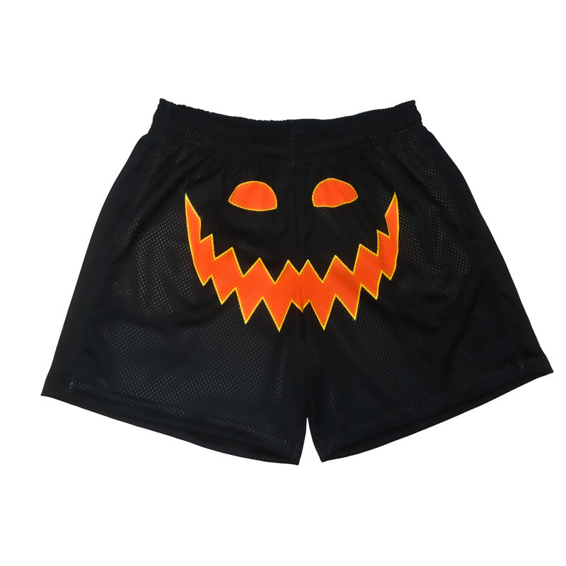 Herren Halloween-Themen Basketball Shorts Drune