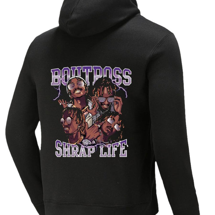 Herren Kapuzenpullover mit kreativem Druckdesign Drune