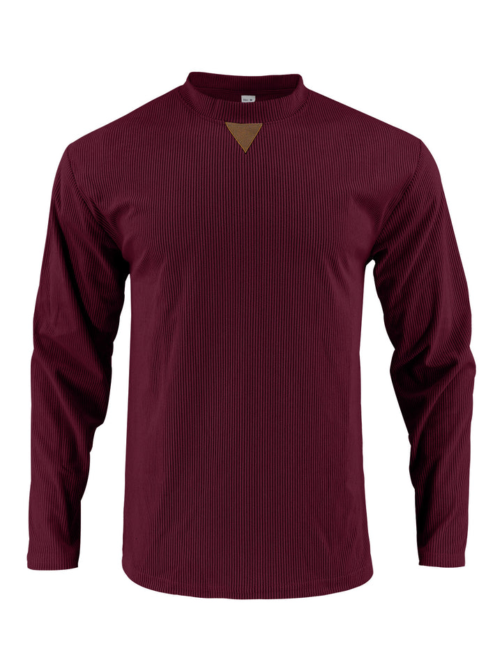 Herren Langarmshirt mit strukturiertem Rippdesign Drune
