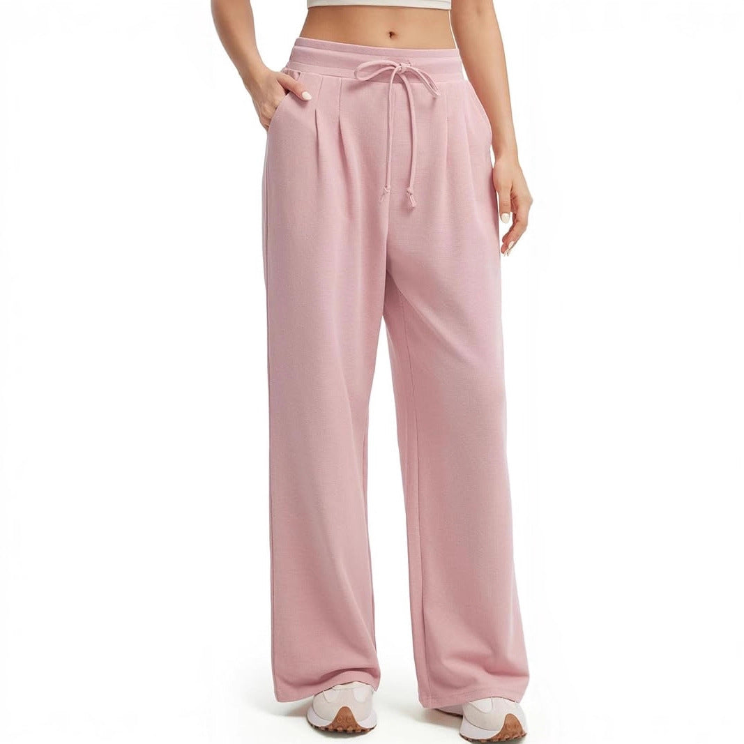 Damen weite Freizeithose mit Knopfdetails Drune