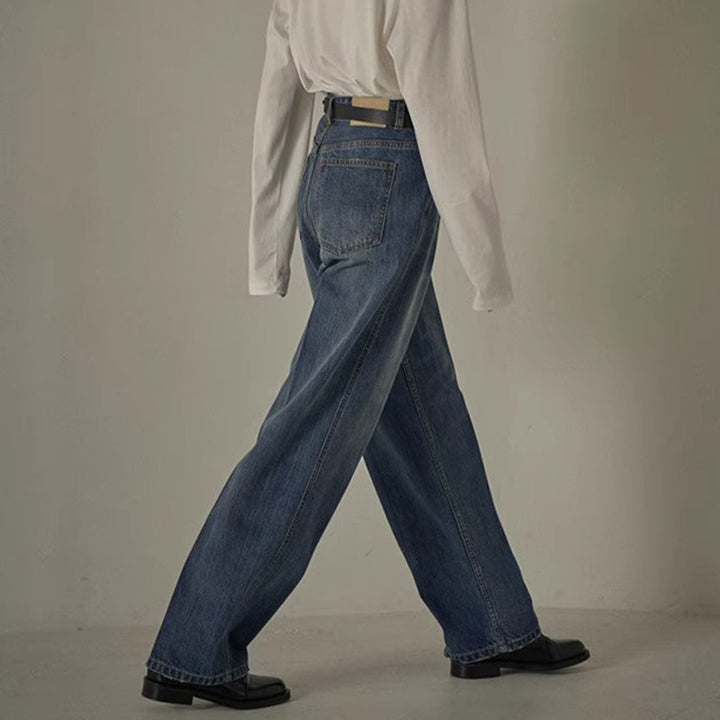 Damen Oberschenkelweite Jeans Drune