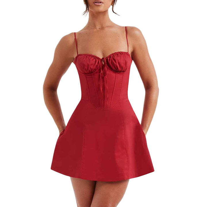 Damen Korsett Kleid Drune