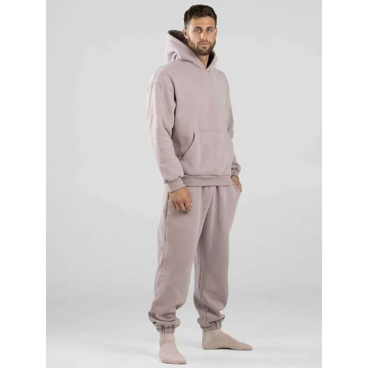 Damen nan extraweicher Oversize-Hoodie mit strukturierter Kängurutasche, überschnittener Schulter und angerauter Innenseite Drune