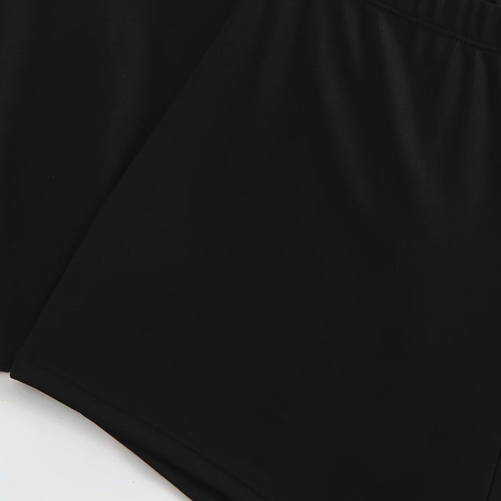 Damen Sportliches Badeanzug-Set mit floralem Seiteneinsatz Drune
